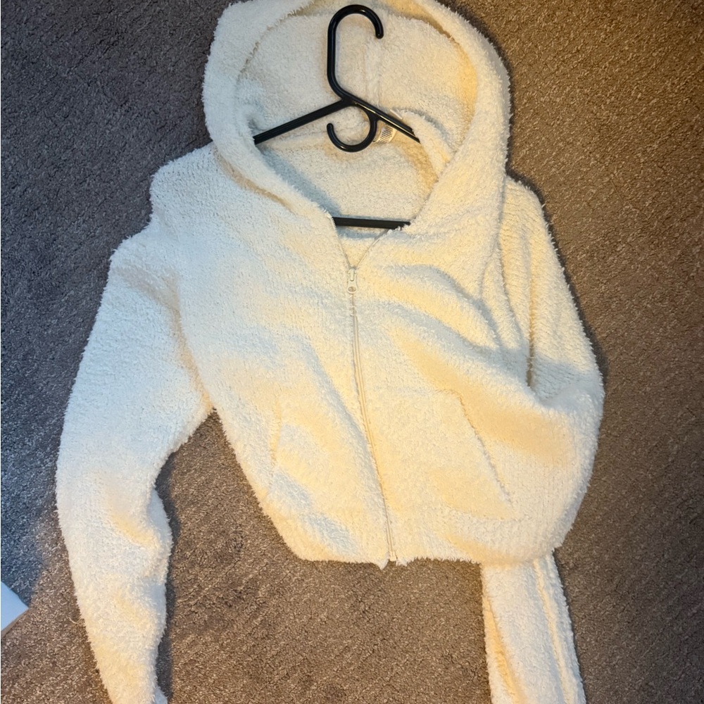 SKIMS Cream Fleece Hoodie